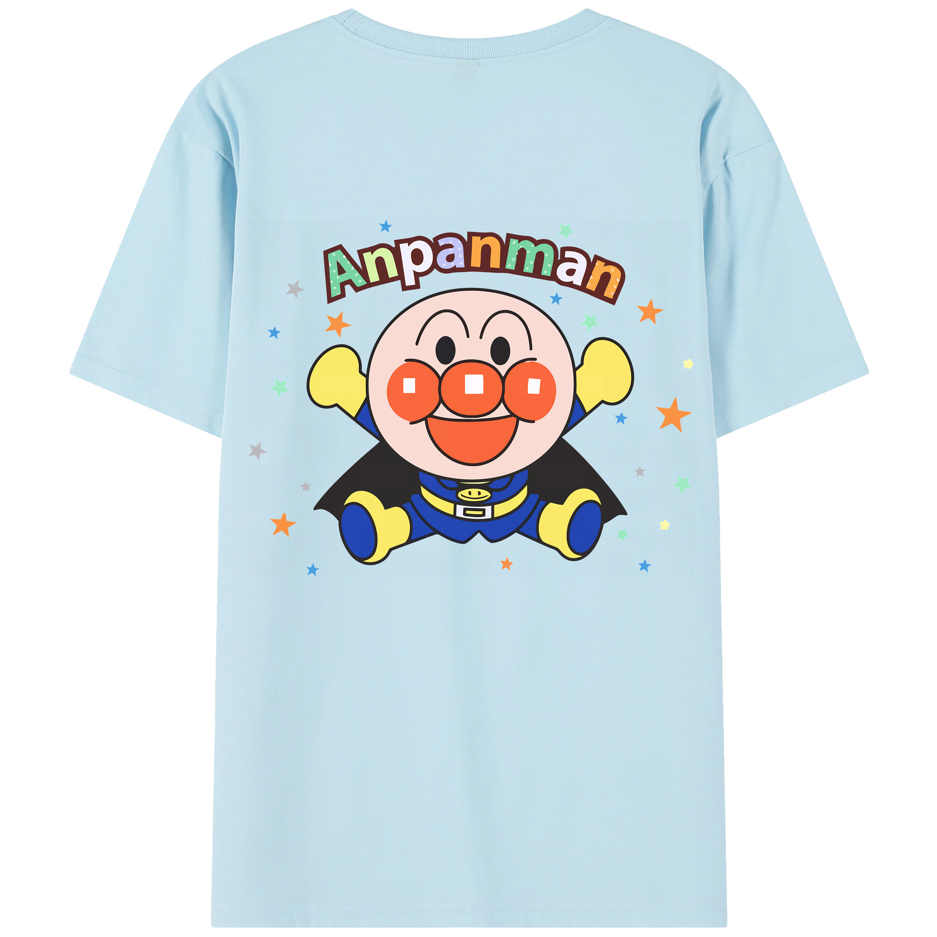 （画像用） アンパンマン Anpanman 綿100％半袖Tシャツ（背面プリント）
